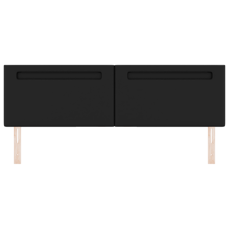 Casa si Gradina - Mobilier - Paturi si accesorii - Accesorii paturi - Tablie de pat design simplu negru 180 cm piele ecologica - Infinity.ro
