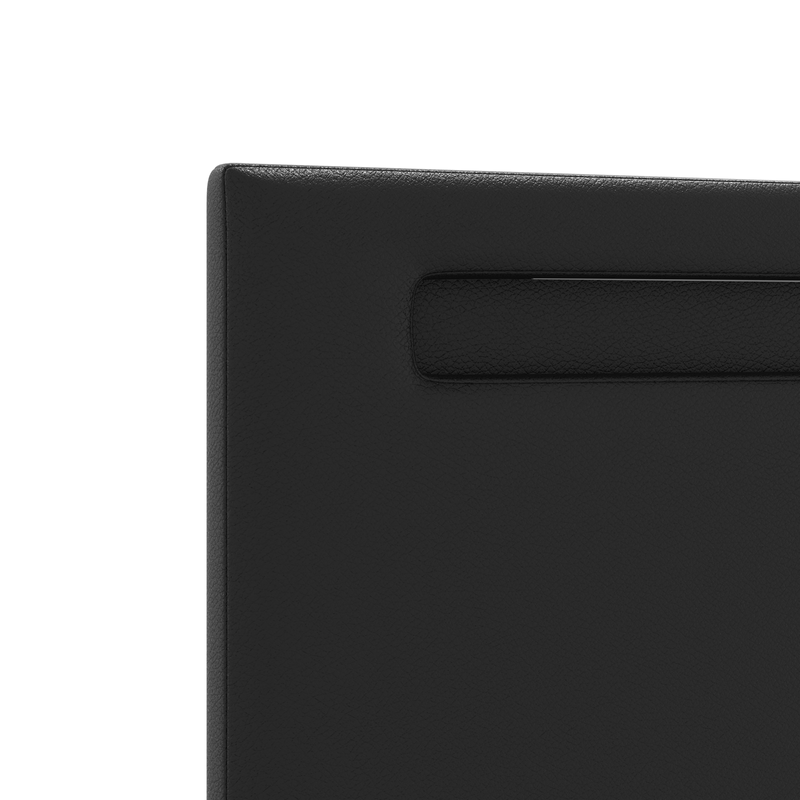 Casa si Gradina - Mobilier - Paturi si accesorii - Accesorii paturi - Tablie de pat design simplu negru 180 cm piele ecologica - Infinity.ro