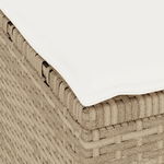 Casa si Gradina - Gradina si terasa - Mobilier exterior - Seturi mobila gradina - Set mobilier gradina, 3 piese, perne bej, poliratan & acacia - Infinity.ro