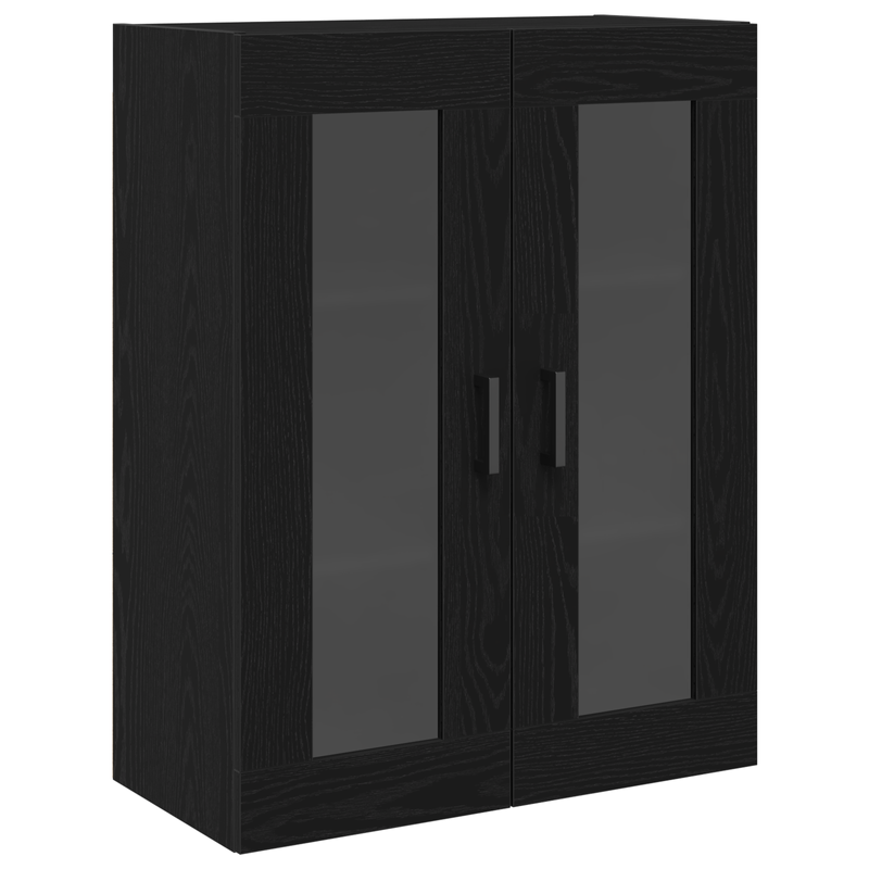 Casa si Gradina - Mobilier - Comode si corpuri - Comode - Dulap de perete cu usi din sticla, stejar negru, 69,5x34x90 cm - Infinity.ro