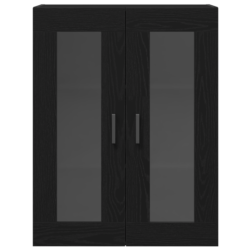 Casa si Gradina - Mobilier - Comode si corpuri - Comode - Dulap de perete cu usi din sticla, stejar negru, 69,5x34x90 cm - Infinity.ro
