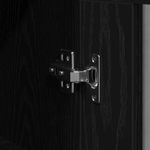 Casa si Gradina - Mobilier - Comode si corpuri - Comode - Dulap de perete cu usi din sticla, stejar negru, 69,5x34x90 cm - Infinity.ro