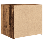 Casa si Gradina - Mobilier - Comode si corpuri - Noptiere - Noptiera cu lumini LED, lemn vechi, 50x40x45 cm - Infinity.ro