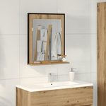 Casa si Gradina - Mobilier - Mobilier baie - Oglinzi baie - Oglinda de baie, stejar artizanal, 50x12x60 cm, lemn prelucrat - Infinity.ro