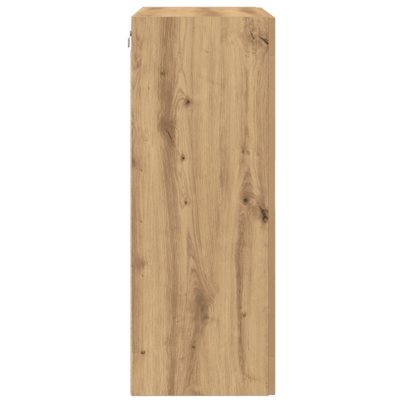Casa si Gradina - Mobilier - Comode si corpuri - Comode - Dulap suspendat usi din sticla, stejar artizanal, 69,5x34x90 cm - Infinity.ro