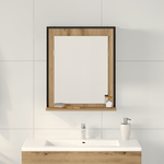 Casa si Gradina - Mobilier - Mobilier baie - Oglinzi baie - Oglinda de baie, stejar artizanal, 50x12x60 cm, lemn prelucrat - Infinity.ro