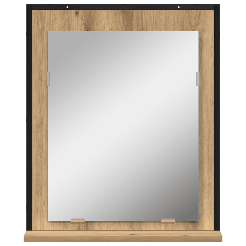 Casa si Gradina - Mobilier - Mobilier baie - Oglinzi baie - Oglinda de baie, stejar artizanal, 50x12x60 cm, lemn prelucrat - Infinity.ro