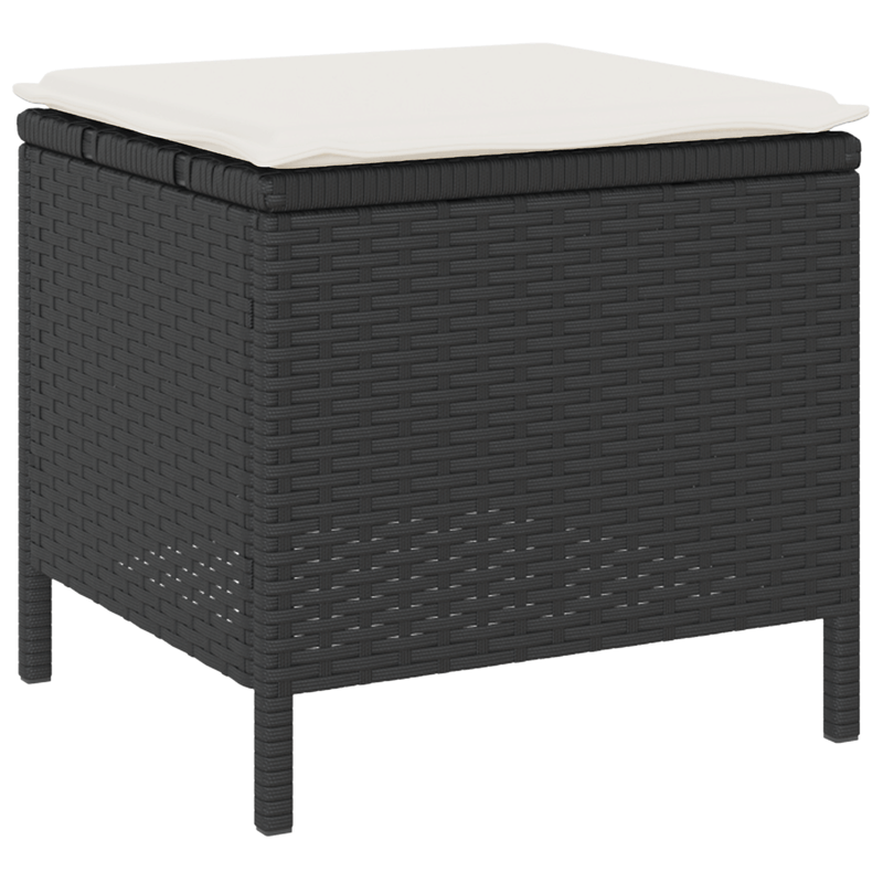 Casa si Gradina - Gradina si terasa - Mobilier exterior - Seturi mobila gradina - Set mobilier gradina, 3 piese, perne negre, poliratan & acacia - Infinity.ro
