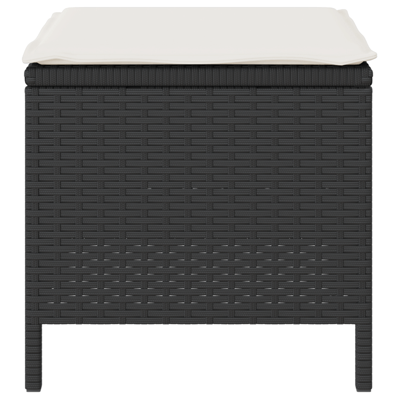 Casa si Gradina - Gradina si terasa - Mobilier exterior - Seturi mobila gradina - Set mobilier gradina, 3 piese, perne negre, poliratan & acacia - Infinity.ro