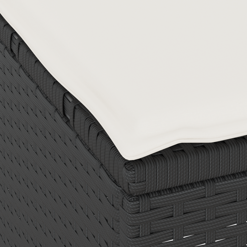 Casa si Gradina - Gradina si terasa - Mobilier exterior - Seturi mobila gradina - Set mobilier gradina, 3 piese, perne negre, poliratan & acacia - Infinity.ro