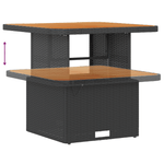 Casa si Gradina - Gradina si terasa - Mobilier exterior - Seturi mobila gradina - Set mobilier gradina, 3 piese, perne negre, poliratan & acacia - Infinity.ro