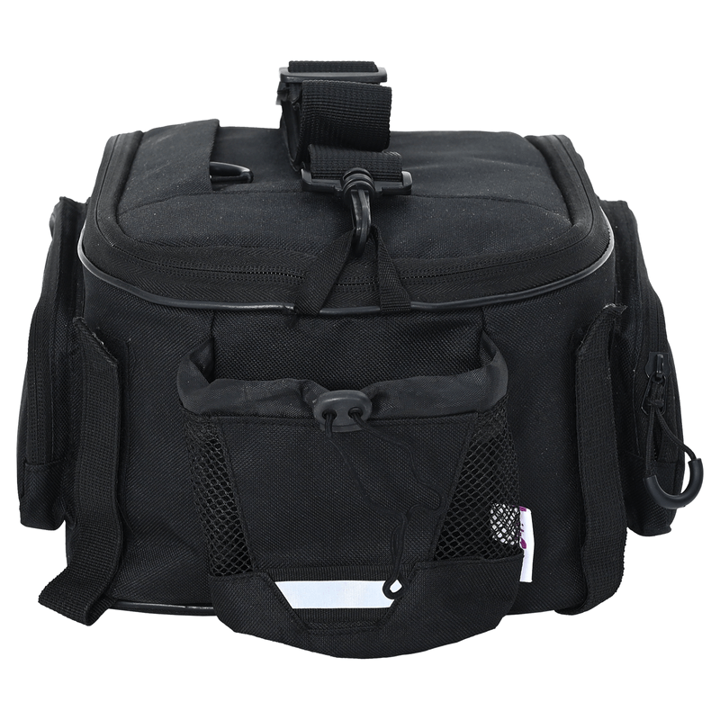 Sport si Outdoor - Ciclism - Accesorii pentru biciclete - Cosuri si portbagaje biciclete - Geanta de bicicleta pentru suport bagaje 12 L Negru 38x21x16 cm - Infinity.ro