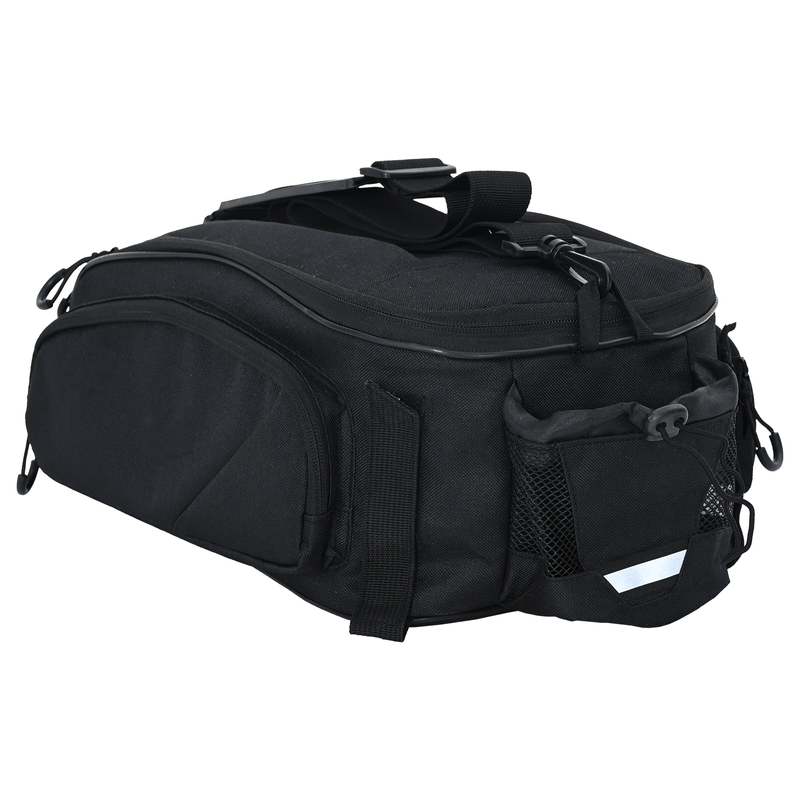 Sport si Outdoor - Ciclism - Accesorii pentru biciclete - Cosuri si portbagaje biciclete - Geanta de bicicleta pentru suport bagaje 12 L Negru 38x21x16 cm - Infinity.ro
