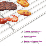 Casa si Gradina - Gradina si terasa - Gratare si accesorii - Accesorii gratare - Gratar BBQ cu manere, 40x35 cm, dreptunghiular otel inox. 304 - Infinity.ro