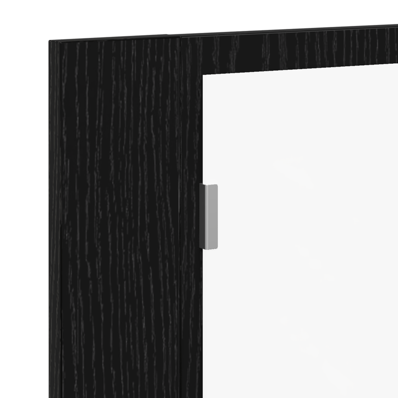 Casa si Gradina - Mobilier - Mobilier baie - Corpuri baie - Dulap cu oglinda de baie LED, stejar negru, 60x12x45 cm, lemn - Infinity.ro