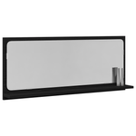 Casa si Gradina - Mobilier - Mobilier baie - Oglinzi baie - Oglinda de baie  Negru Stejar 90x10,5x37 cm din lemn compus - Infinity.ro