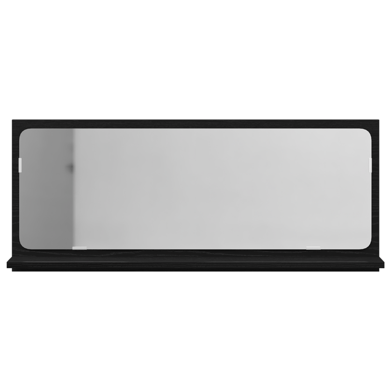 Casa si Gradina - Mobilier - Mobilier baie - Oglinzi baie - Oglinda de baie  Negru Stejar 90x10,5x37 cm din lemn compus - Infinity.ro