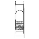 Casa si Gradina - Gradina si terasa - Mobilier exterior - Bancute de gradina - Banca neagra de exterior Negru Metal Mare Detalii decorative - Infinity.ro