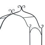 Casa si Gradina - Gradina si terasa - Mobilier exterior - Bancute de gradina - Banca neagra de exterior Negru Metal Mare Detalii decorative - Infinity.ro