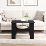 Casa si Gradina - Mobilier - Mese si birouri - Masute de cafea - Masa de cafea  Negru Stejar 60x60x42 cm din lemn prelucrat - Infinity.ro