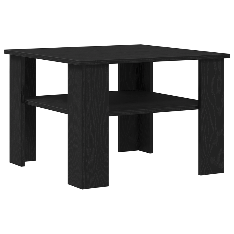 Casa si Gradina - Mobilier - Mese si birouri - Masute de cafea - Masa de cafea  Negru Stejar 60x60x42 cm din lemn prelucrat - Infinity.ro