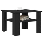 Casa si Gradina - Mobilier - Mese si birouri - Masute de cafea - Masa de cafea  Negru Stejar 60x60x42 cm din lemn prelucrat - Infinity.ro