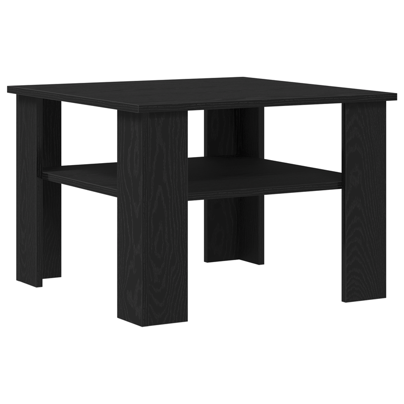 Casa si Gradina - Mobilier - Mese si birouri - Masute de cafea - Masa de cafea  Negru Stejar 60x60x42 cm din lemn prelucrat - Infinity.ro