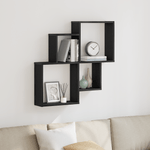 Casa si Gradina - Mobilier - Biblioteci si rafturi - Rafturi - Dulap de perete Stejar negru 80x15x78,5 cm - Lemn compozit - Infinity.ro