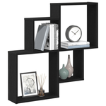 Casa si Gradina - Mobilier - Biblioteci si rafturi - Rafturi - Dulap de perete Stejar negru 80x15x78,5 cm - Lemn compozit - Infinity.ro