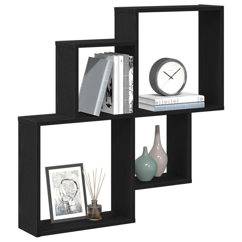 Casa si Gradina - Mobilier - Biblioteci si rafturi - Rafturi - Dulap de perete Stejar negru 80x15x78,5 cm - Lemn compozit - Infinity.ro
