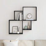 Casa si Gradina - Mobilier - Biblioteci si rafturi - Rafturi - Dulap de perete Stejar negru 80x15x78,5 cm - Lemn compozit - Infinity.ro
