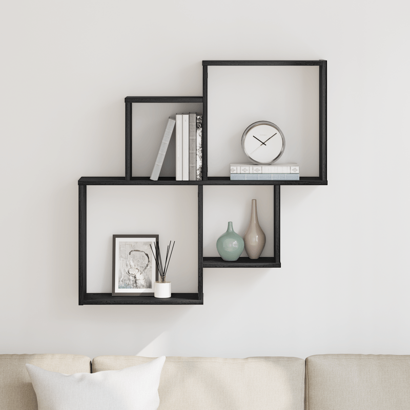 Casa si Gradina - Mobilier - Biblioteci si rafturi - Rafturi - Dulap de perete Stejar negru 80x15x78,5 cm - Lemn compozit - Infinity.ro