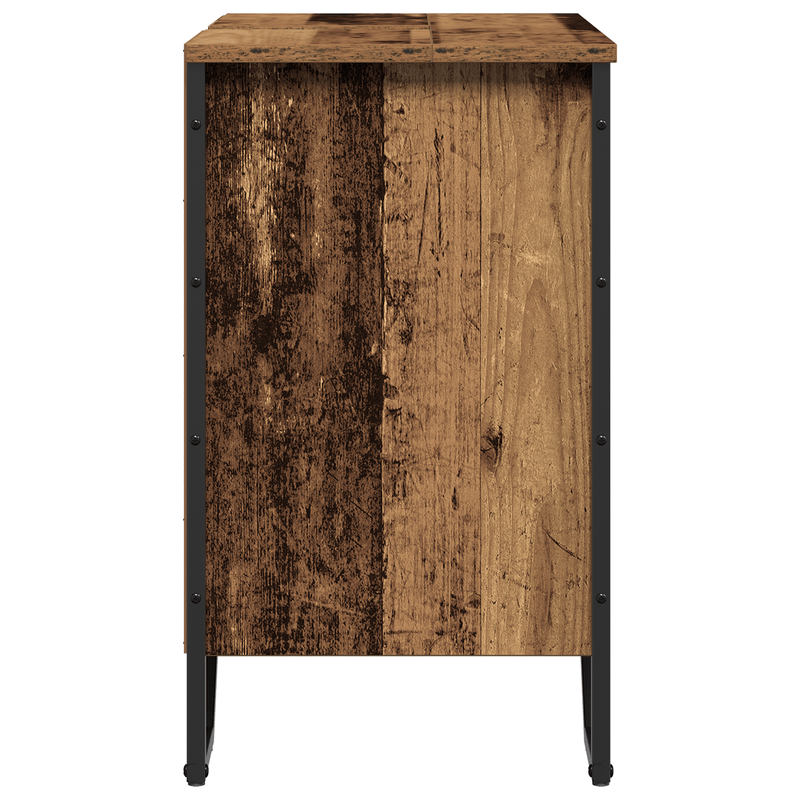 Casa si Gradina - Mobilier - Mobilier baie - Comode baie - Dulap chiuveta baie Lemn vechi 60x35x60 cm Lemn ingineresc - Infinity.ro