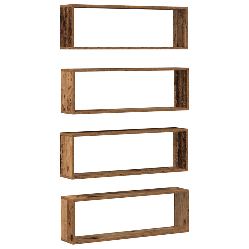 Casa si Gradina - Mobilier - Biblioteci si rafturi - Rafturi - Rafturi 4 buc Lemn Vechi 80x15x26 cm Lemn Prelucrat - Infinity.ro