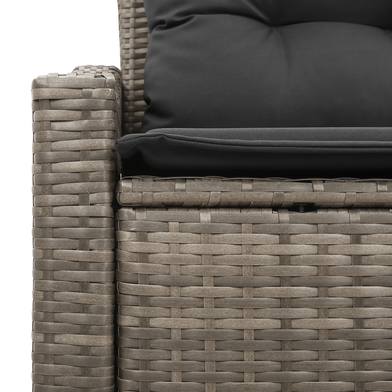 Casa si Gradina - Gradina si terasa - Mobilier exterior - Canapele si fotolii gradina - Canapea de gradina 2 persoane, cu perne, gri, poliratan - Infinity.ro