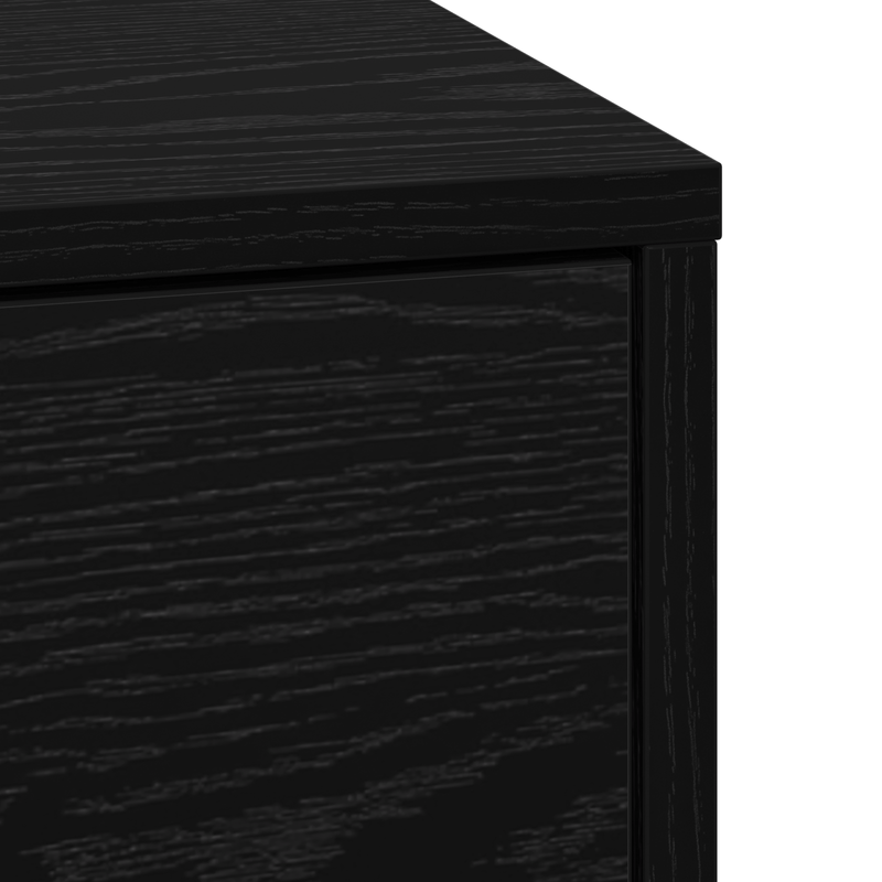 Casa si Gradina - Mobilier - Comode si corpuri - Noptiere - Casuta de noptiera cu lumini LED Stejar Negru Lemn prelucrat - Infinity.ro