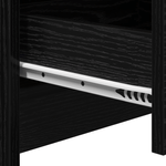 Casa si Gradina - Mobilier - Comode si corpuri - Noptiere - Casuta de noptiera cu lumini LED Stejar Negru Lemn prelucrat - Infinity.ro