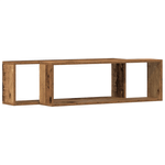 Casa si Gradina - Mobilier - Biblioteci si rafturi - Rafturi - Set 2 rafturi  din lemn vechi, 80x15x26 cm, lemn ingineresc - Infinity.ro