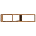 Casa si Gradina - Mobilier - Biblioteci si rafturi - Rafturi - Set 2 rafturi  din lemn vechi, 80x15x26 cm, lemn ingineresc - Infinity.ro