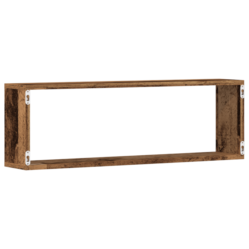 Casa si Gradina - Mobilier - Biblioteci si rafturi - Rafturi - Set 2 rafturi  din lemn vechi, 80x15x26 cm, lemn ingineresc - Infinity.ro