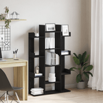 Casa si Gradina - Mobilier - Biblioteci si rafturi - Biblioteci - Biblioteca  Neagra din Stejar 86x25,5x140 cm din Lemn prelucrat - Infinity.ro