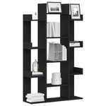 Casa si Gradina - Mobilier - Biblioteci si rafturi - Biblioteci - Biblioteca  Neagra din Stejar 86x25,5x140 cm din Lemn prelucrat - Infinity.ro