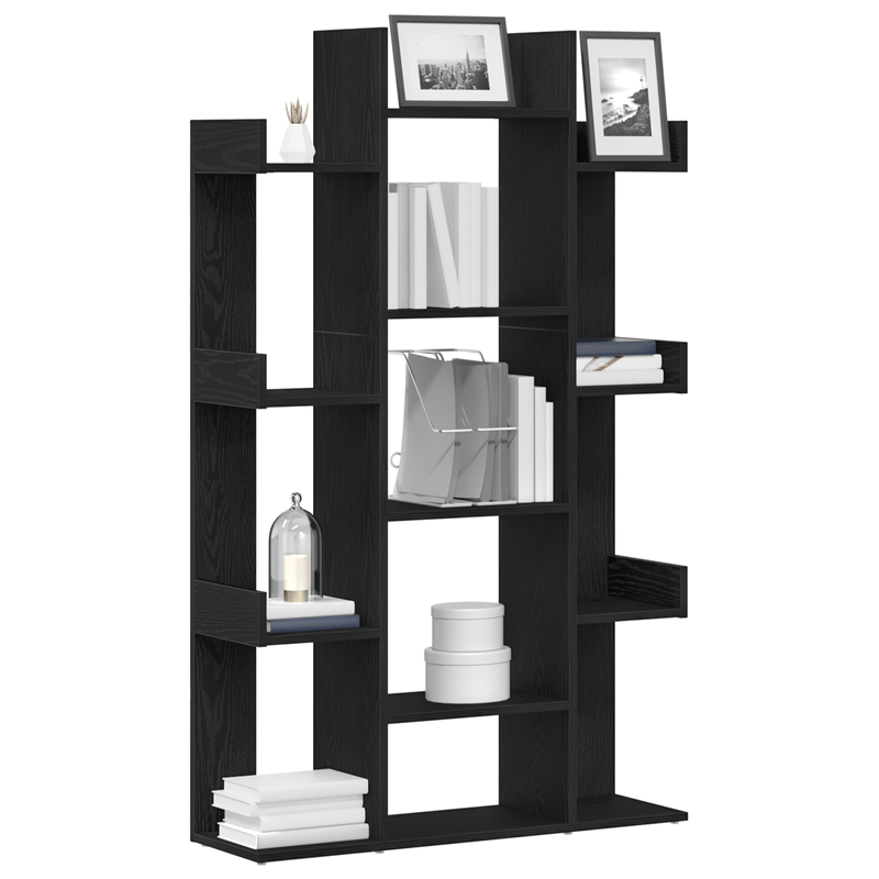 Casa si Gradina - Mobilier - Biblioteci si rafturi - Biblioteci - Biblioteca  Neagra din Stejar 86x25,5x140 cm din Lemn prelucrat - Infinity.ro