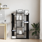 Casa si Gradina - Mobilier - Biblioteci si rafturi - Biblioteci - Biblioteca  Neagra din Stejar 86x25,5x140 cm din Lemn prelucrat - Infinity.ro