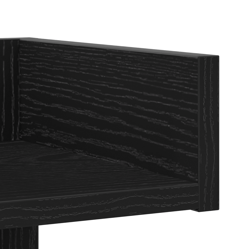 Casa si Gradina - Mobilier - Biblioteci si rafturi - Biblioteci - Biblioteca  Neagra din Stejar 86x25,5x140 cm din Lemn prelucrat - Infinity.ro