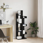 Casa si Gradina - Mobilier - Biblioteci si rafturi - Biblioteci - Raft Negru Stejar 48x25,5x140 cm din Lemn Compus de la - Infinity.ro