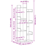 Casa si Gradina - Mobilier - Biblioteci si rafturi - Biblioteci - Raft Negru Stejar 48x25,5x140 cm din Lemn Compus de la - Infinity.ro