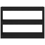 Casa si Gradina - Mobilier - Biblioteci si rafturi - Biblioteci - Biblioteca/paravan de camera, stejar negru, 100x30x72 cm, lemn - Infinity.ro