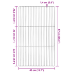 Casa si Gradina - Gradina si terasa - Gratare si accesorii - Accesorii gratare - Gratar pentru BBQ  cu Manere Dreptunghiular - 67x40 cm, Otel Inoxidabil 304 - Infinity.ro