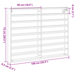 Casa si Gradina - Mobilier - Biblioteci si rafturi - Rafturi - Dulap cu vitrina, stejar artizanal 100x8,5x75 cm lemn prelucrat - Infinity.ro